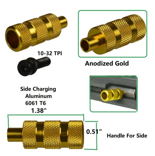Bolt extended handle - handle, side